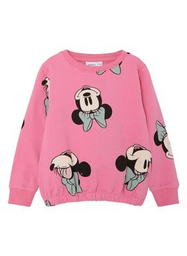 Sudadera Name IT Minnie Rosa Para Niña