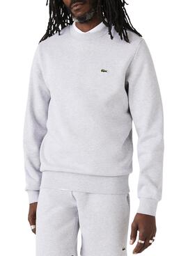 Sudadera Lacoste Basica Gris para Hombre