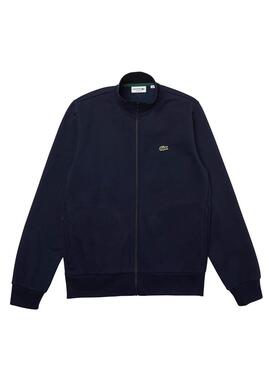 Sudadera Lacoste Basica Cremallera Marino