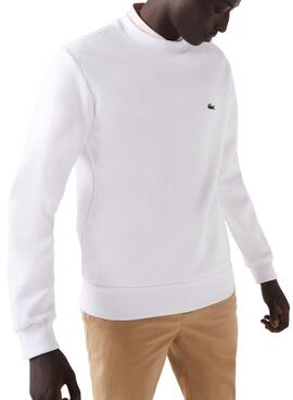 Sudadera Lacoste Basica Blanco para Hombre