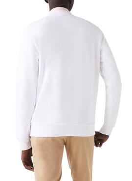 Sudadera Lacoste Basica Blanco para Hombre