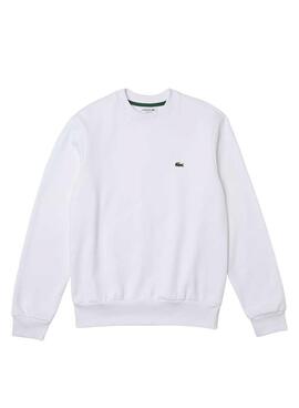 Sudadera Lacoste Basica Blanco para Hombre