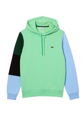 Sudadera Lacoste Colorblock Verde para Hombre