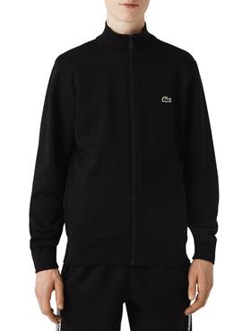 Sudadera Lacoste Cremallera Negro para Hombre