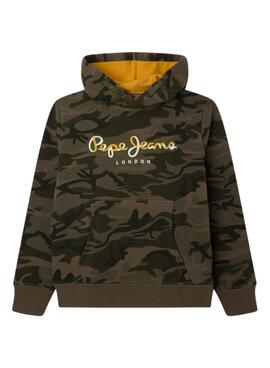 Sudadera Pepe Jeans Oran Estampado Camuflaje Niño