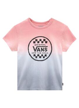 Camiseta Vans Sunset Degradado Rosa Para Niña