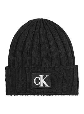 Gorro Calvin Klein Monogram Negro Unisex