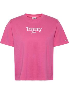 Camiseta Tommy Jeans Classic Essential Rosa Mujer
