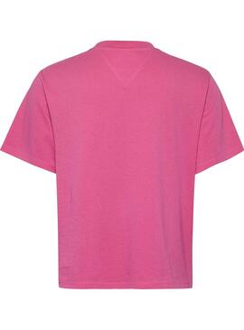 Camiseta Tommy Jeans Classic Essential Rosa Mujer