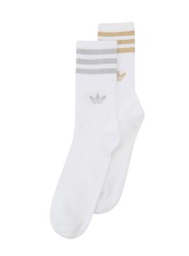 Pack 2 Calcetines Adidas Blancos Para Hombre