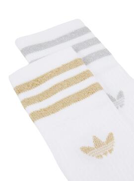 Pack 2 Calcetines Adidas Blancos Para Hombre