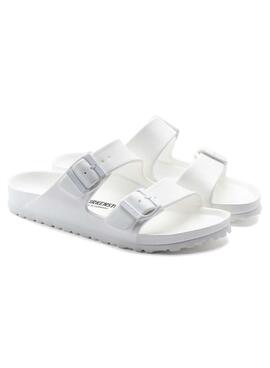 Sandalias Birkenstock Arizona EVA Balnco Mujee