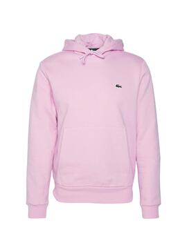 Sudadera Lacoste Básica Rosa Para Hombre