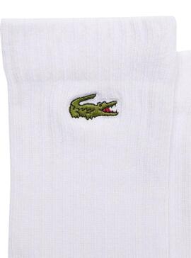 Pack 3 Calcetines Lacoste Básicos Blancos Hombre