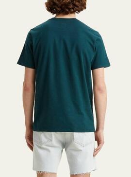 Camiseta Levis Original Verde Oscuro Para Hombre