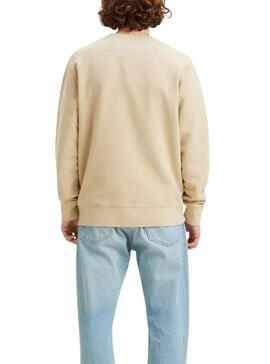 Sudadera  Levis Original Beige Para Hombre