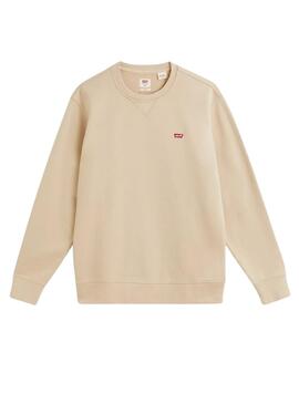 Sudadera  Levis Original Beige Para Hombre