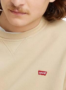 Sudadera  Levis Original Beige Para Hombre