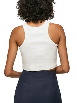 Top Crop Pepe Jeans Piera Blanco Para Mujer