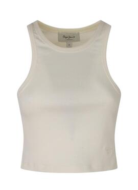 Top Crop Pepe Jeans Piera Blanco Para Mujer