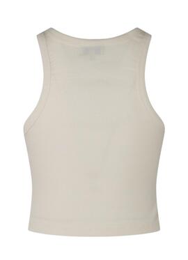 Top Crop Pepe Jeans Piera Blanco Para Mujer