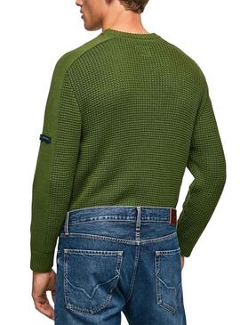 Jersey Pepe Jeans Moises Verde Para Hombre