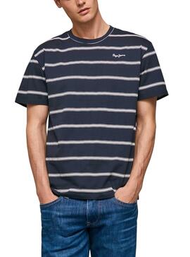 Camiseta Pepe Jeans Troy Rayas Marino Hombre