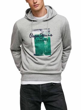 Sudadera Pepe Jeans Pierce Gris Para Hombre