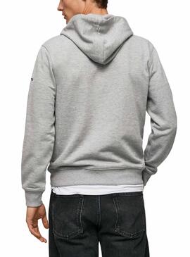 Sudadera Pepe Jeans Pierce Gris Para Hombre