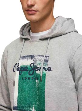 Sudadera Pepe Jeans Pierce Gris Para Hombre