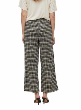 Pantalón Vila Raja Estampado 7/8 Beige Mujer