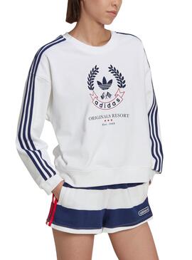 Sudadera Adidas Graphic Blanca Para Mujer