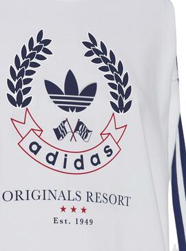 Sudadera Adidas Graphic Blanca Para Mujer