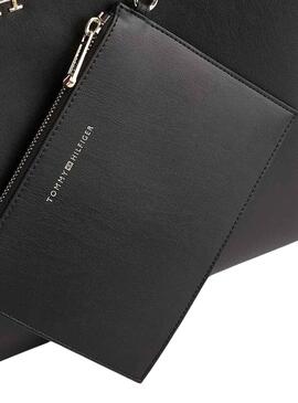Bolso Tommy Hilfiger Tote Iconic Negro Para Mujer