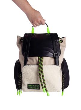 Mochila Munich Deep Backpack Crema Para Mujer