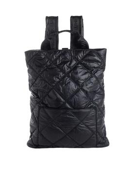 Mochila Munich Cover Backpack Negra Para Mujer