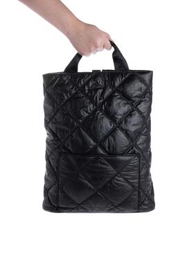Mochila Munich Cover Backpack Negra Para Mujer