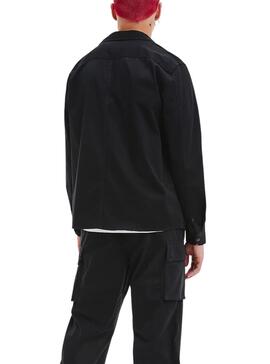 Sobrecamisa Calvin Klein Utility Negra Para Hombre