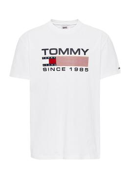 Camiseta Tommy Jeans Athletic Twisted Logo Blanca