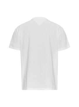 Camiseta Tommy Jeans Con Inscripción Blanca Hombre