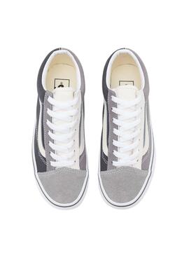 Zapatillas Vans Color Block Style 36 Gris Hombre