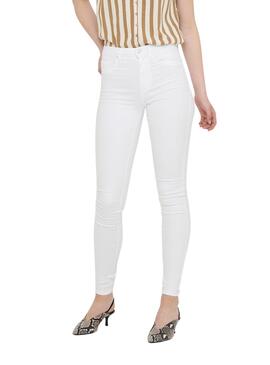 Pantalon Vaquero Only Royal Blanco para Mujer