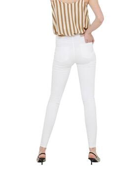 Pantalon Vaquero Only Royal Blanco para Mujer