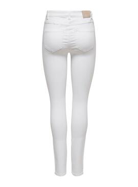 Pantalon Vaquero Only Royal Blanco para Mujer