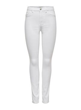 Pantalon Vaquero Only Royal Blanco para Mujer