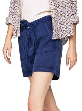 Bermuda Pepe Jeans Nomad Azul Mujer