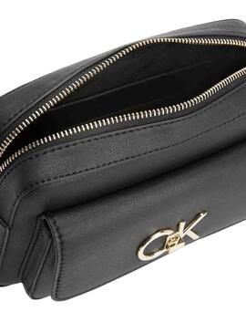 Bolso Calvin Klein Re-Lock Camera Bag Negro Mujer