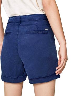 Bermuda Pepe Jeans Nomad Azul Mujer