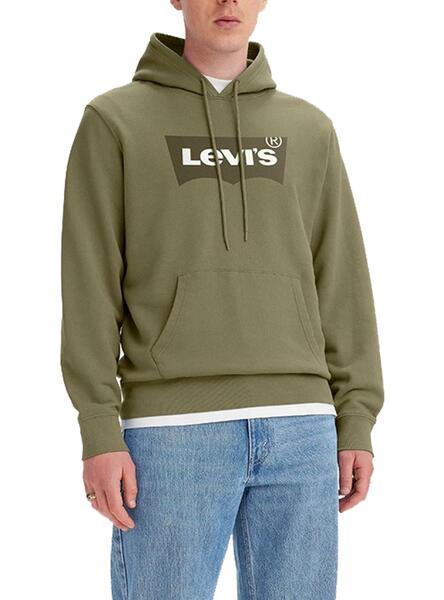 Sudadera Levis Hoodie Verde Hombre