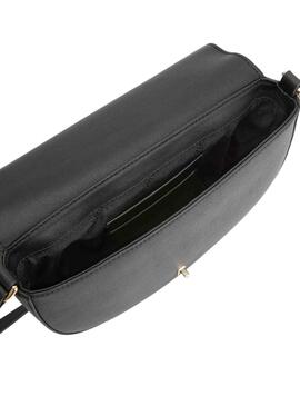 Bolso Calvin Klein Re-Lock Saddle Bag Negro Mujer